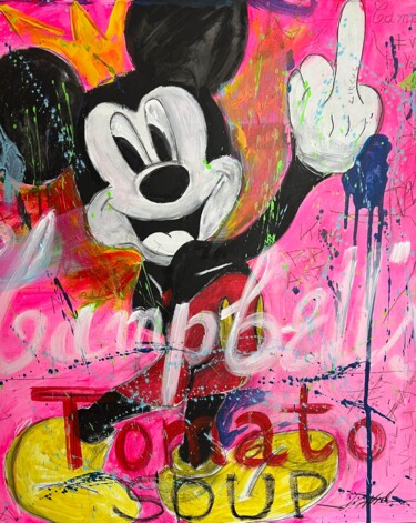 "M.Mouse Campbell ‘s…" başlıklı Tablo David Harianna tarafından, Orijinal sanat, Akrilik Ahşap Sedye çerçevesi üzerine monte…