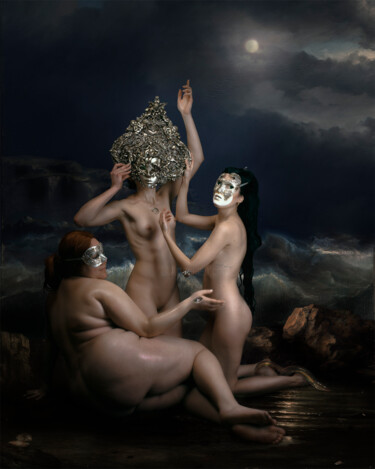 Fotografía titulada "SISTERHOOD (Collect…" por Michela Chiarizio, Obra de arte original, Pintura de luz