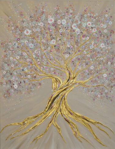 “The Happy Tree” Painting titled "“The Happy Tree”" by Natali Lex, Original Artwork, Acrylic