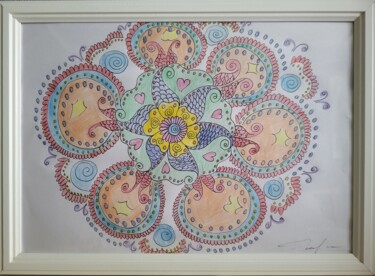 Desenho intitulada "Рыбка" por Diana Gajdukevic Sunevic, Obras de arte originais, Lápis