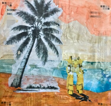 「"Summer Bot"」というタイトルの絵画 Cicero Spinによって, オリジナルのアートワーク, アクリル