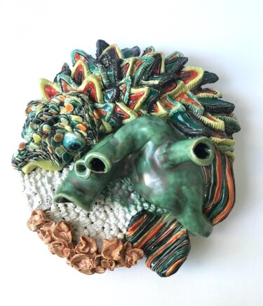 "Dragon" başlıklı Heykel Julie Lorinet tarafından, Orijinal sanat, Kil