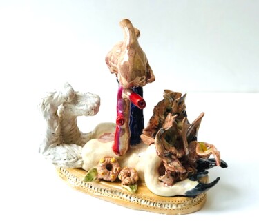 Sculpture titled "Chimère 2" by Julie Lorinet, Original Artwork, Clay