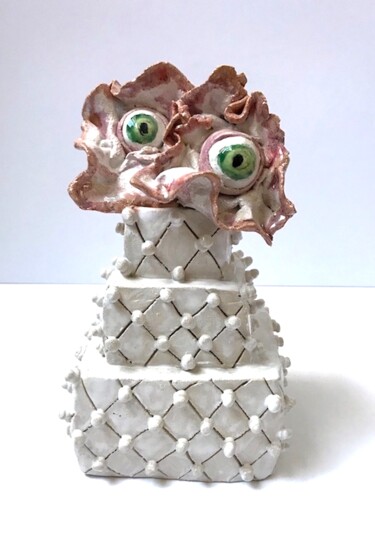 Sculpture titled "Wedding cake 2" by Julie Lorinet, Original Artwork, Clay