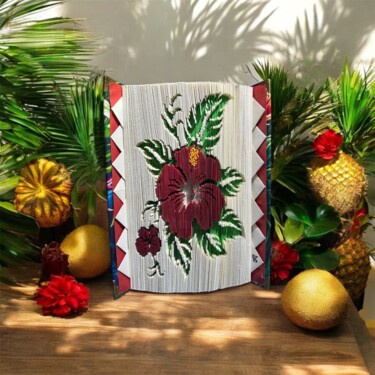 "Hibiscus" başlıklı Heykel Laura Vassallo tarafından, Orijinal sanat, Kâğıt