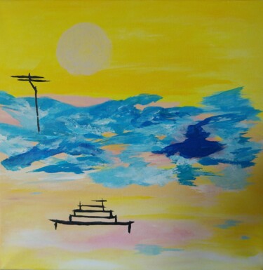 stairway to heaven 「stairway to heaven」というタイトルの絵画 Julia Kirilovによって, オリジナルのアートワーク, アクリル