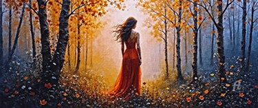 Digital Arts titled ""Alone, But Not Los…" by Deep & Dawn, Original Artwork, Digital Painting