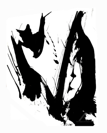Synching in Black 绘画 标题为“Synching in Black” 由Deanna Che Lyn, 原创艺术品, 丙烯
