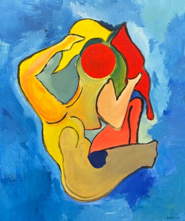 Schilderij getiteld "Aphrodite" door Adrian Mallinson, Origineel Kunstwerk, Acryl