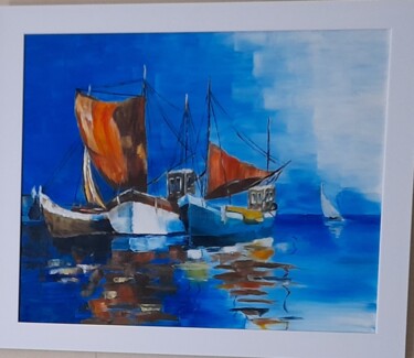 Pintura intitulada "Тихая гавань" por Elena Lazari, Obras de arte originais, Óleo