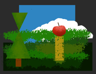 Apple In A Landscape