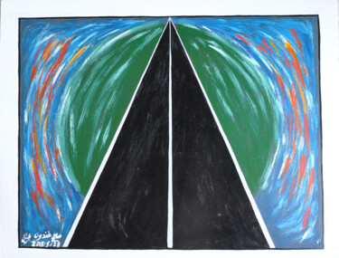 Schilderij getiteld "25/ Feu vert" door 7artisalam7, Origineel Kunstwerk, Glazuur