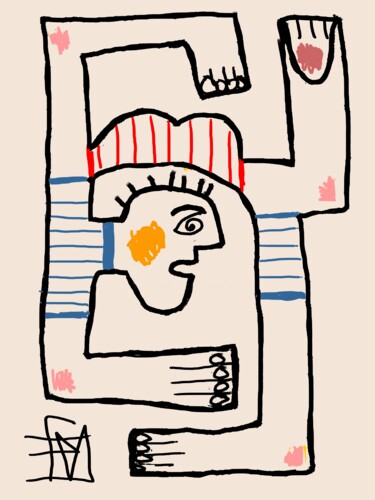 Arte digitale intitolato "HOECLJ" da Franck Vidal, Opera d'arte originale, Pittura digitale