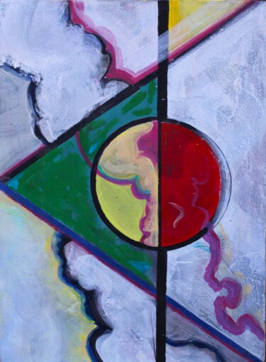 Картина под названием "Abstract Plein Air" - Elena Dushkevich, Подлинное произведение искусства, Акрил