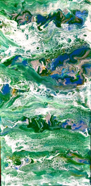 Pintura intitulada "“Mar Interior”" por Ricardo Porto Silva, Obras de arte originais, Acrílico