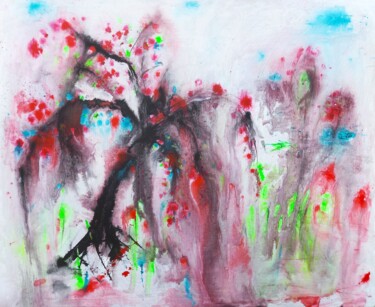 "Bended tree" başlıklı Tablo Anton Rakun tarafından, Orijinal sanat, Akrilik Ahşap Sedye çerçevesi üzerine monte edilmiş