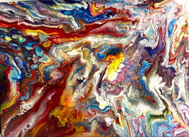 Ζωγραφική με τίτλο "“Onde os Deuses Der…" από Ricardo Porto Silva, Αυθεντικά έργα τέχνης, Ακρυλικό