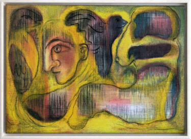 Arte tessile intitolato "Strandtag" da Danjana Brandes, Opera d'arte originale, Olio Montato su Telaio per barella in legno