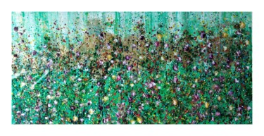 제목이 "Un jardin romantique"인 미술작품 Myriam Carbonnier로, 원작, 아크릴