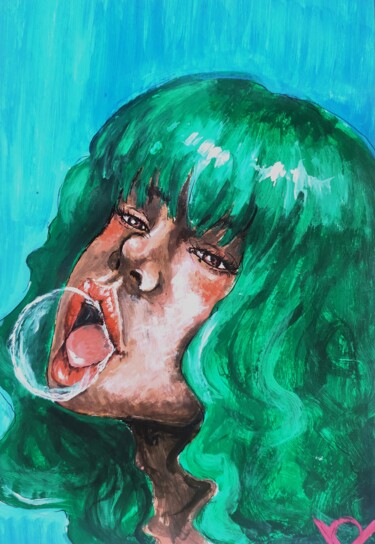 绘画 标题为“Bubble” 由Alessandra Ristaino, 原创艺术品, 彩画