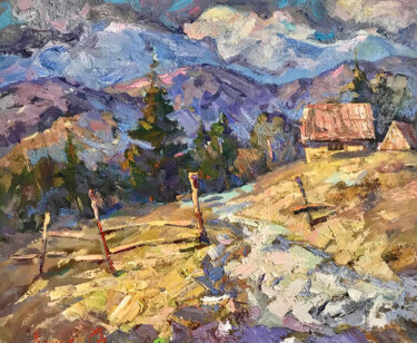 "Spring in the Carpa…" başlıklı Tablo Oleksiy Ivanyuk tarafından, Orijinal sanat, Petrol Ahşap Sedye çerçevesi üzerine monte…
