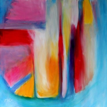 绘画 标题为“Abstract Art” 由Kirstin Mccoy, 原创艺术品, 油 安装在木质担架架上