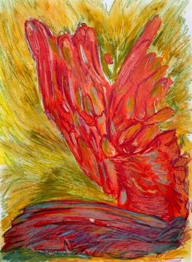 Pittura intitolato "etherlands: dweller…" da Lya Helia, Opera d'arte originale, Acrilico