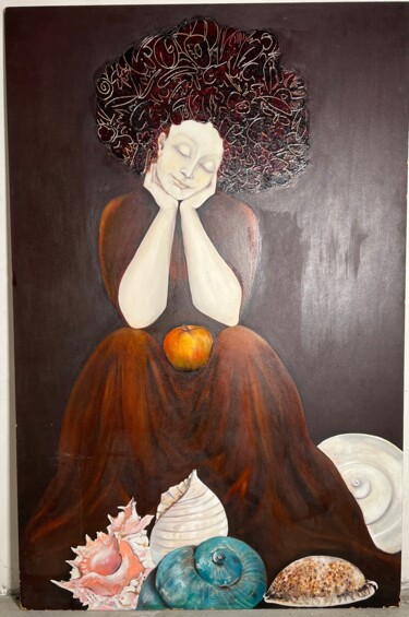Pintura intitulada "Pomona" por Birgit Karg, Obras de arte originais, Óleo