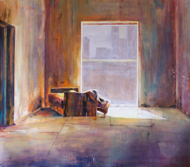 Painting titled "Lost home" by Gennadiy V. Ivanov, Original Artwork, Oil
