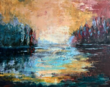 Картина под названием "Dawn Light" - Kari Feuer, Подлинное произведение искусства, Масло