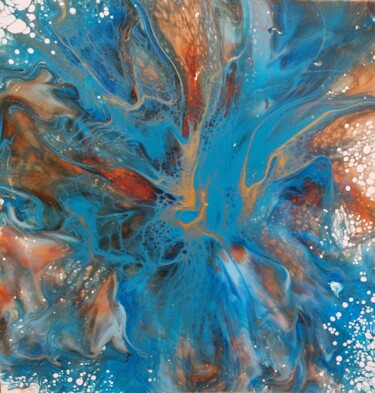 Peinture intitulée "Sunset light/Lumièr…" par Elena Lazari, Œuvre d'art originale, Acrylique