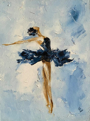 Ballerina 20 Pittura intitolato "Ballerina 20" da Volodymyr Nezdiimynoha, Opera d'arte originale, Olio Montato su Telaio per barella in l…