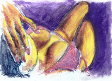 제목이 "Siesta."인 그림 Götz Wiedenroth로, 원작, 밀랍