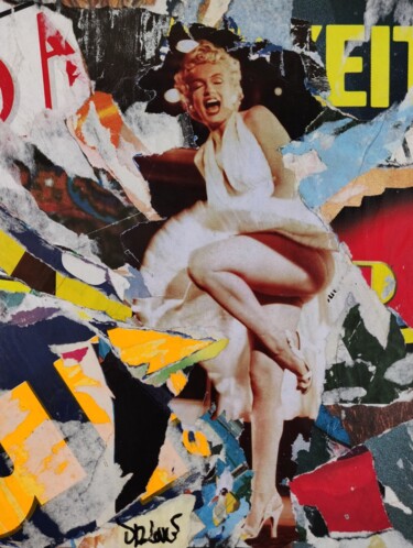 绘画 标题为“Marilyn ( Marilyn M…” 由Dr. Love, 原创艺术品, 拼贴