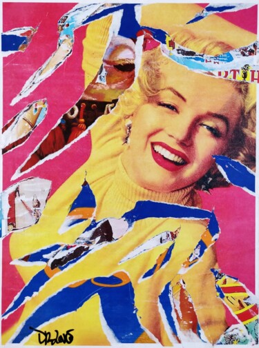 Schilderij getiteld "Marilyn ( Omaggio a…" door Dr. Love, Origineel Kunstwerk, Collages