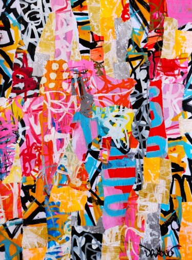 Peinture intitulée "Beautiful mind" par Dr. Love, Œuvre d'art originale, Collages