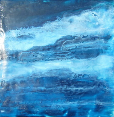 Schilderij getiteld "Arcachon" door Hessergée, Origineel Kunstwerk, Was Gemonteerd op Houten paneel