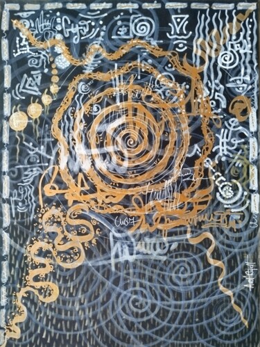Dessin intitulée "Focus" par Art'Ryell, Œuvre d'art originale, Acrylique Monté sur Châssis en bois