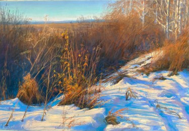 Drawing titled "Spring" by Kristina Savinova, Original Artwork, Pastel