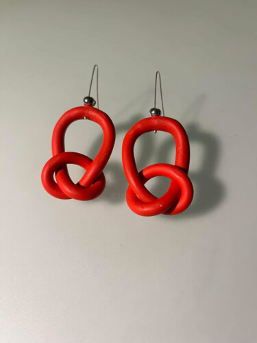 Design getiteld "Knot polymer earrin…" door Anna Gabo, Origineel Kunstwerk, Accessoires