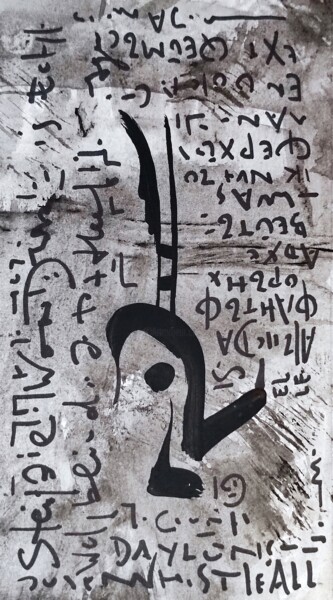 Painting titled "Expressions : Burn…" by Milto Sideris, Original Artwork, Acrylic