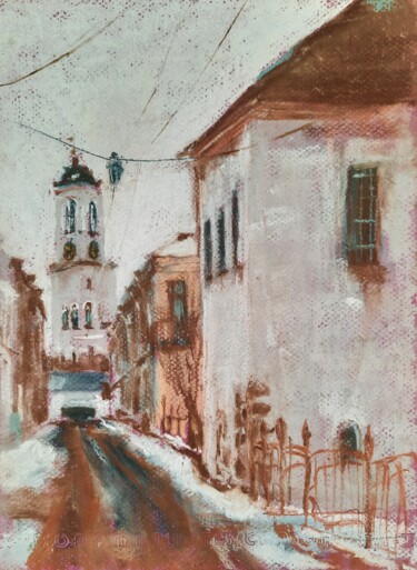 Vyborg Clock Tower (pastel)