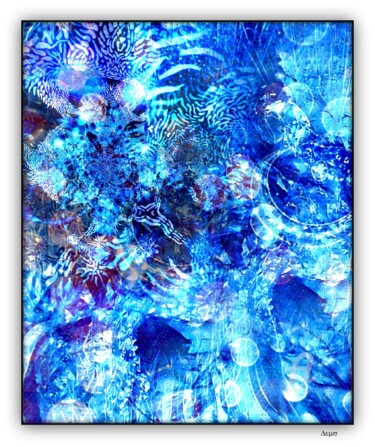 Digitale Kunst getiteld "Electric life" door Jean Philippe Desmoulins, Origineel Kunstwerk, Digitaal Schilderwerk