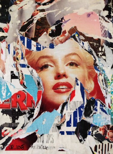 绘画 标题为“Marilyn Diva” 由Dr. Love, 原创艺术品, 拼贴