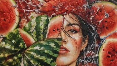 数字艺术 标题为“wie schreit man lei…” 由Christine Stock (Limonezitrone), 原创艺术品, AI生成的图像
