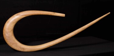 Scultura intitolato "Calm" da Lionel Le Coq, Opera d'arte originale, Legno