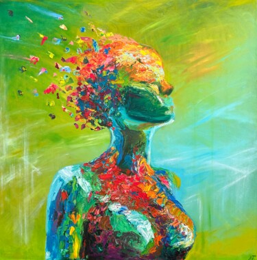 Pittura intitolato "renovation" da Tatyana Nefedova, Opera d'arte originale, Olio Montato su Telaio per barella in legno