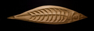 Escultura titulada "Macker" por Lionel Le Coq, Obra de arte original, Madera
