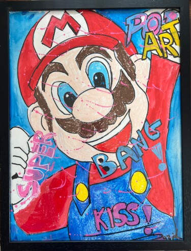 제목이 "Mario Pop Art"인 미술작품 David Harianna로, 원작, 장편