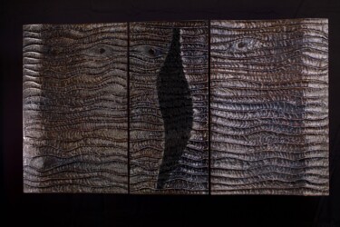 "Triwave" başlıklı Heykel Lionel Le Coq tarafından, Orijinal sanat, Ahşap